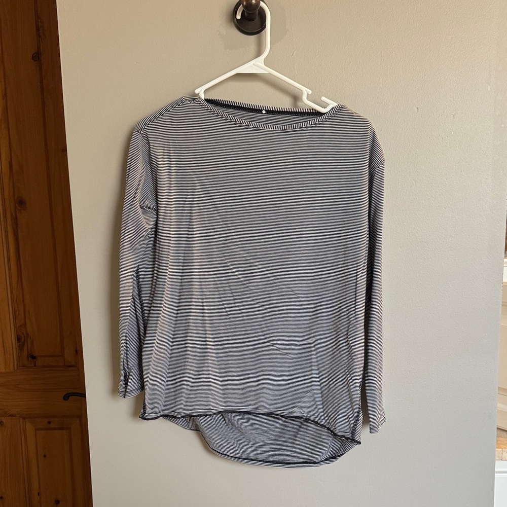 lululemon athletica Black and White Long Sleeve Tee